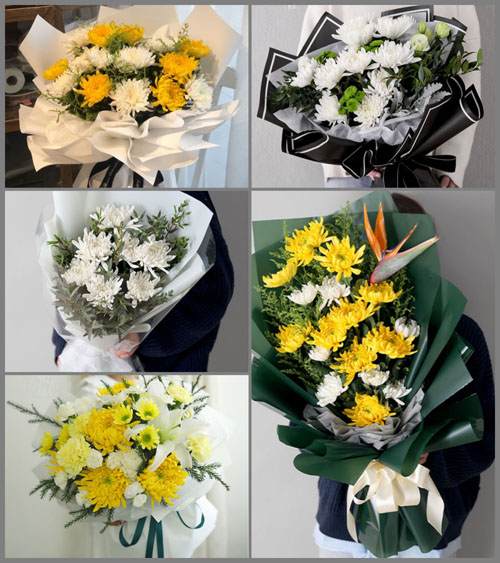 广东肇庆市广宁县联和镇带心村白事花束代送